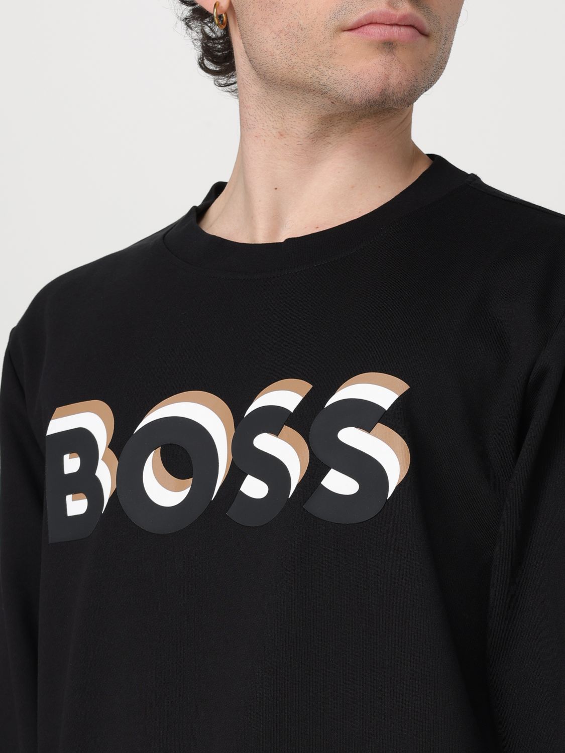 Sweatshirt Men color Black