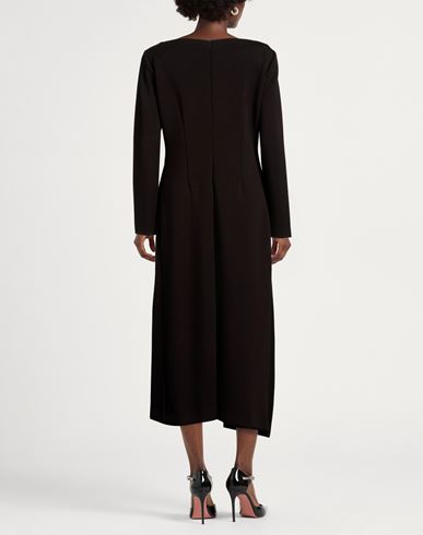 Woman Midi dress Black Size 10 Polyester, Viscose, Elastane