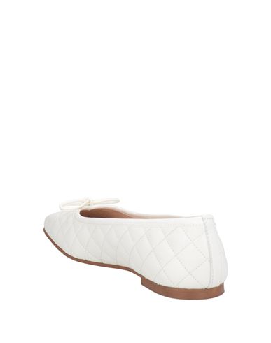 Woman Ballet flats White Size 8 Leather