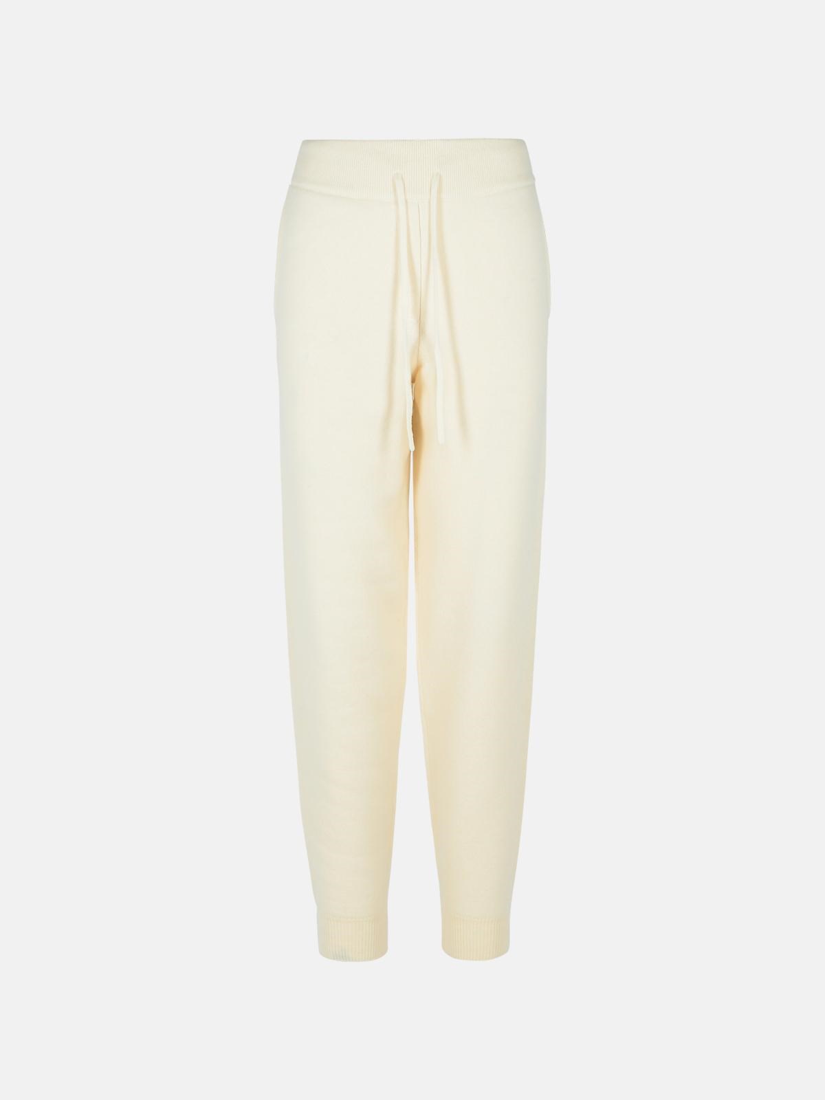 'Hespero' Ivory Cashmere Trousers