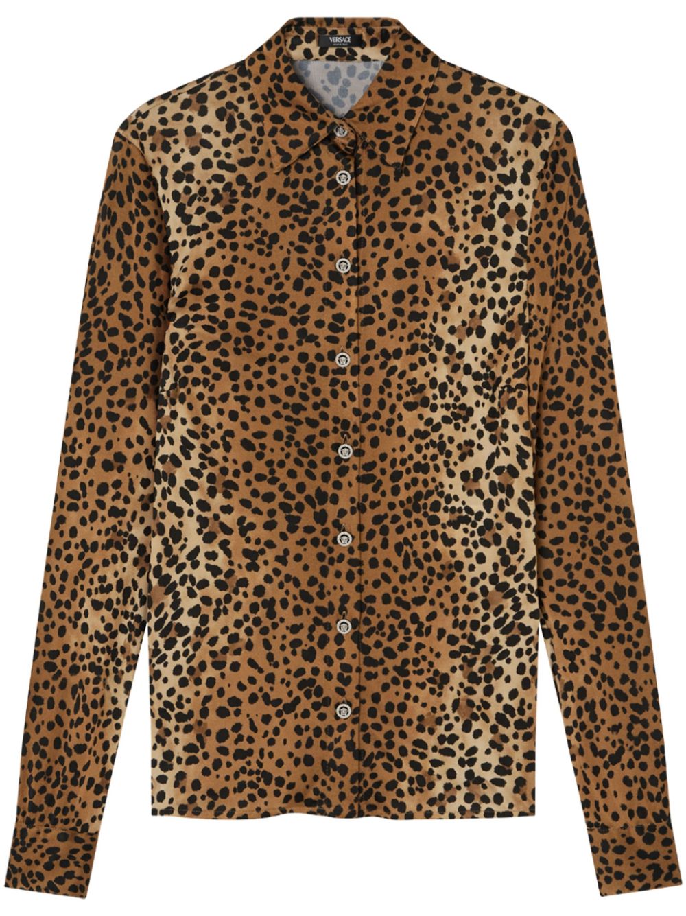 Leopard-print shirt - Brown