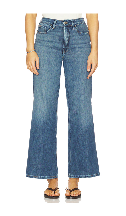 Good American Soft Tech Good Waist Palazzo Ankle Jeans in Blue. 0. Also , 4, 6, 8, 10, 12, 14, 16