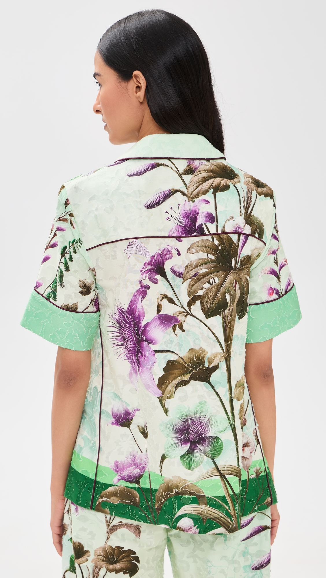 F. R.S For Restless Sleepers Bendis Top Wild Floral Verde