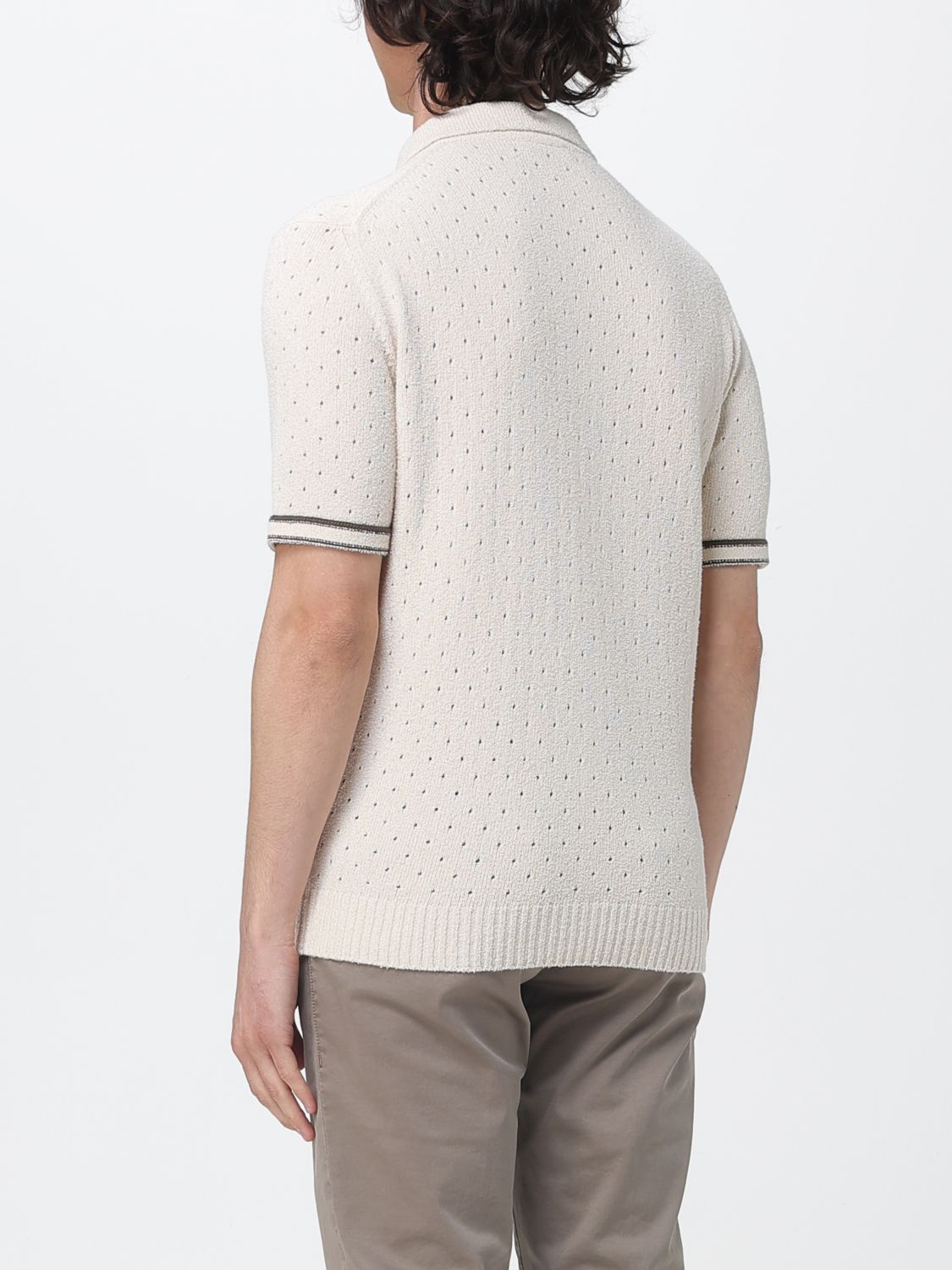 Polo Shirt Men color Butter