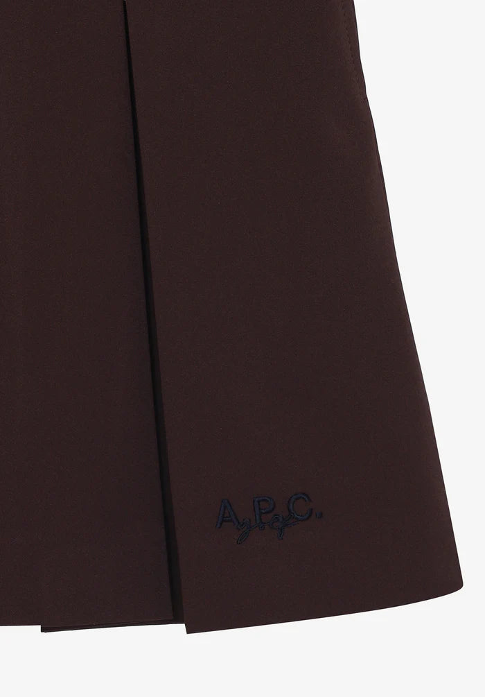 A. P.C. Pleated skirt 34 GAC - Burgundy