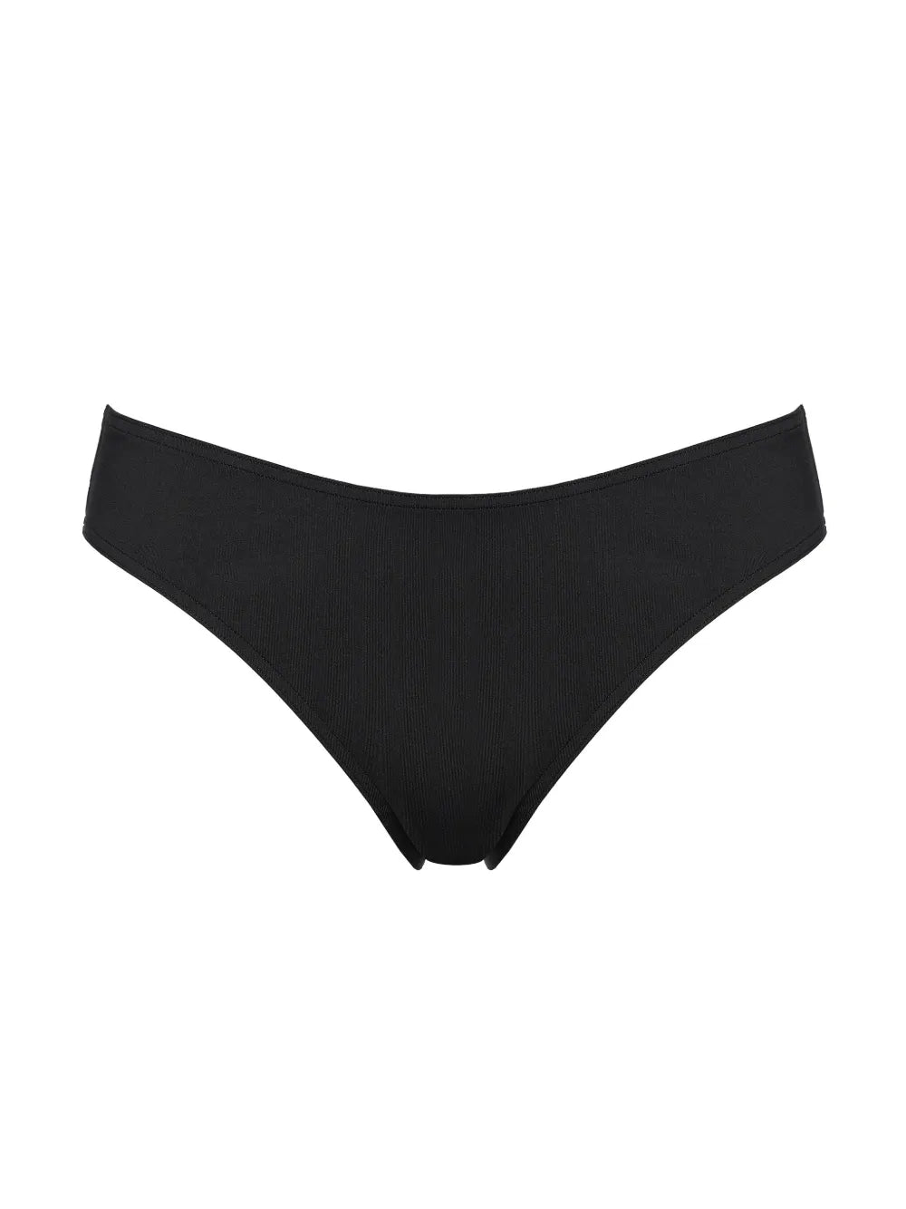Organza Bow-Detail High-Cut Briefs — Black