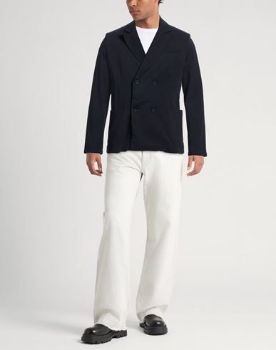 Man Blazer Midnight blue Size 42 Cotton, Elastane