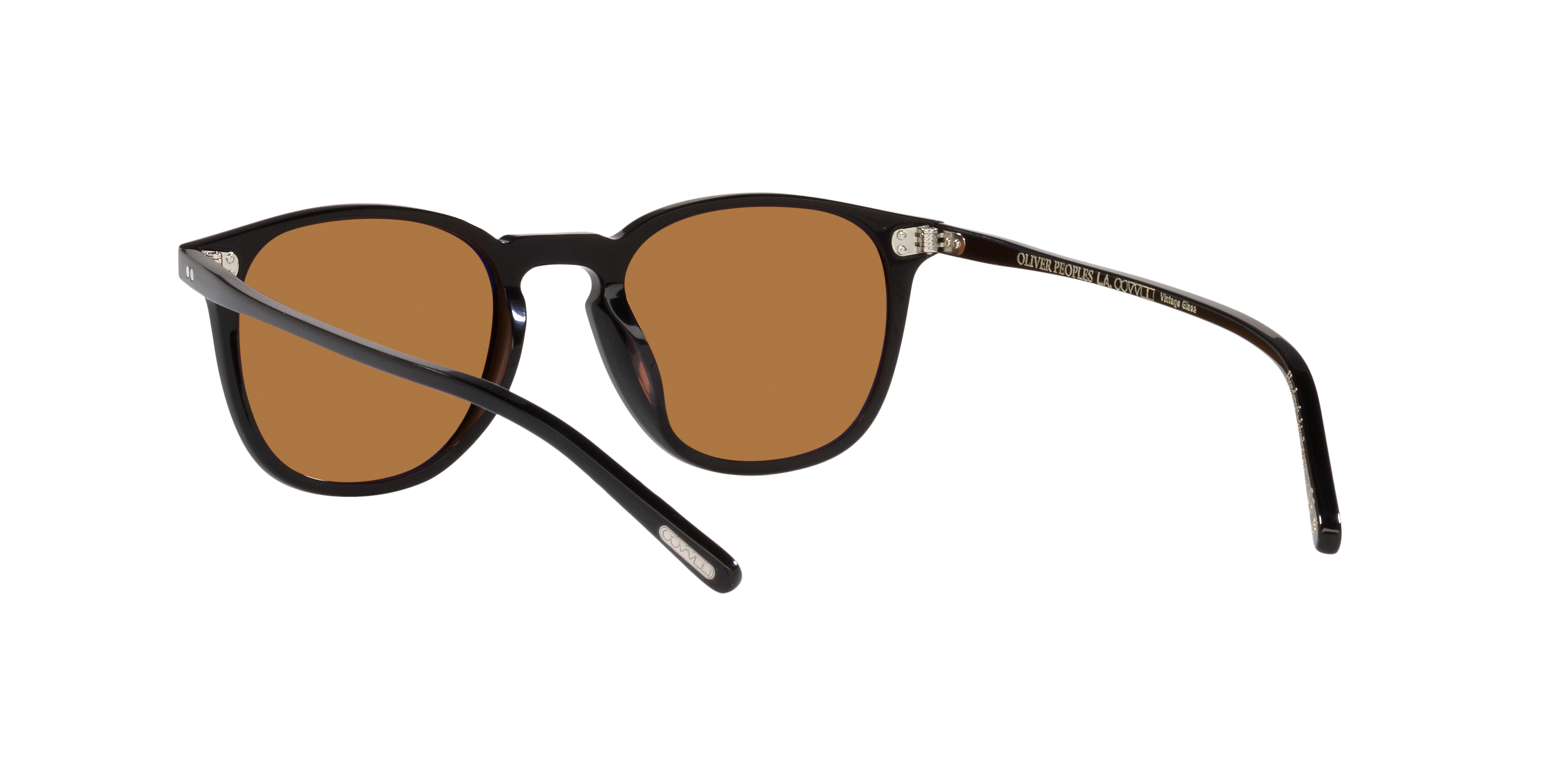Oliver Peoples Unisex Oliver Peoples OV5491SU FINLEY 1993 SUN 173153 Sunglasses Acetate Black Orange Round Norma