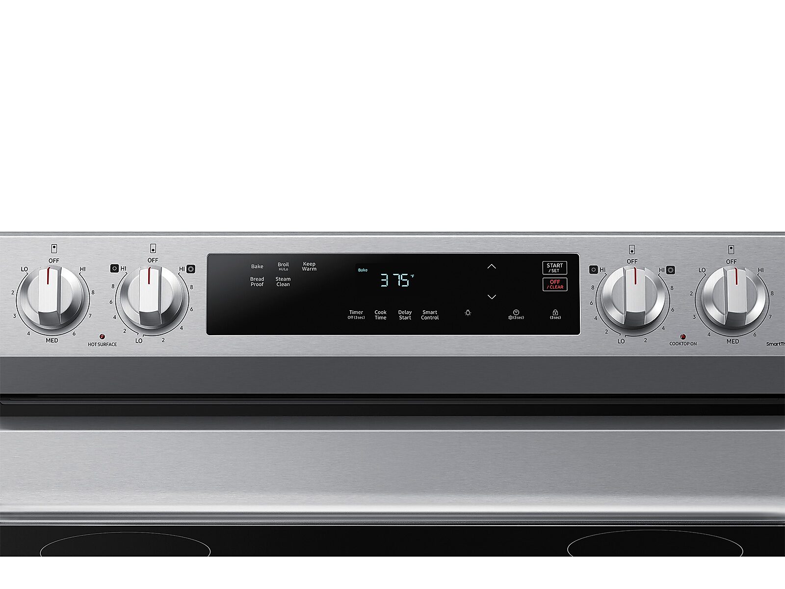 6.3 cu. ft. Smart Freestanding Electric Range with Steam Clean in Stainless Steel(NE63A6111SS/AA)
