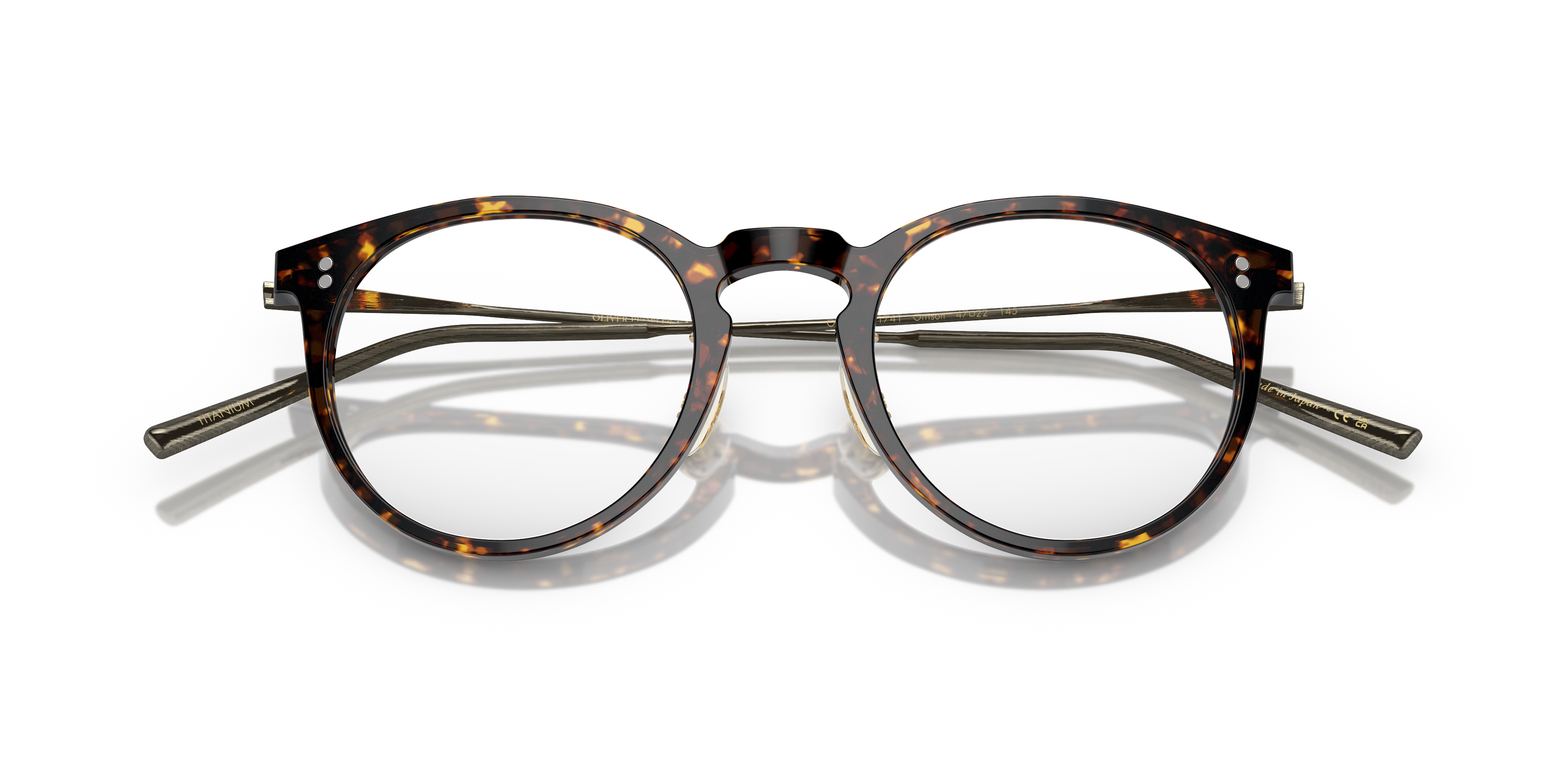 Oliver Peoples Unisex Oliver Peoples OV5544 ORRISON 1741 Montature da vista Acetato Tartaruga Trasparente Pantos Normale