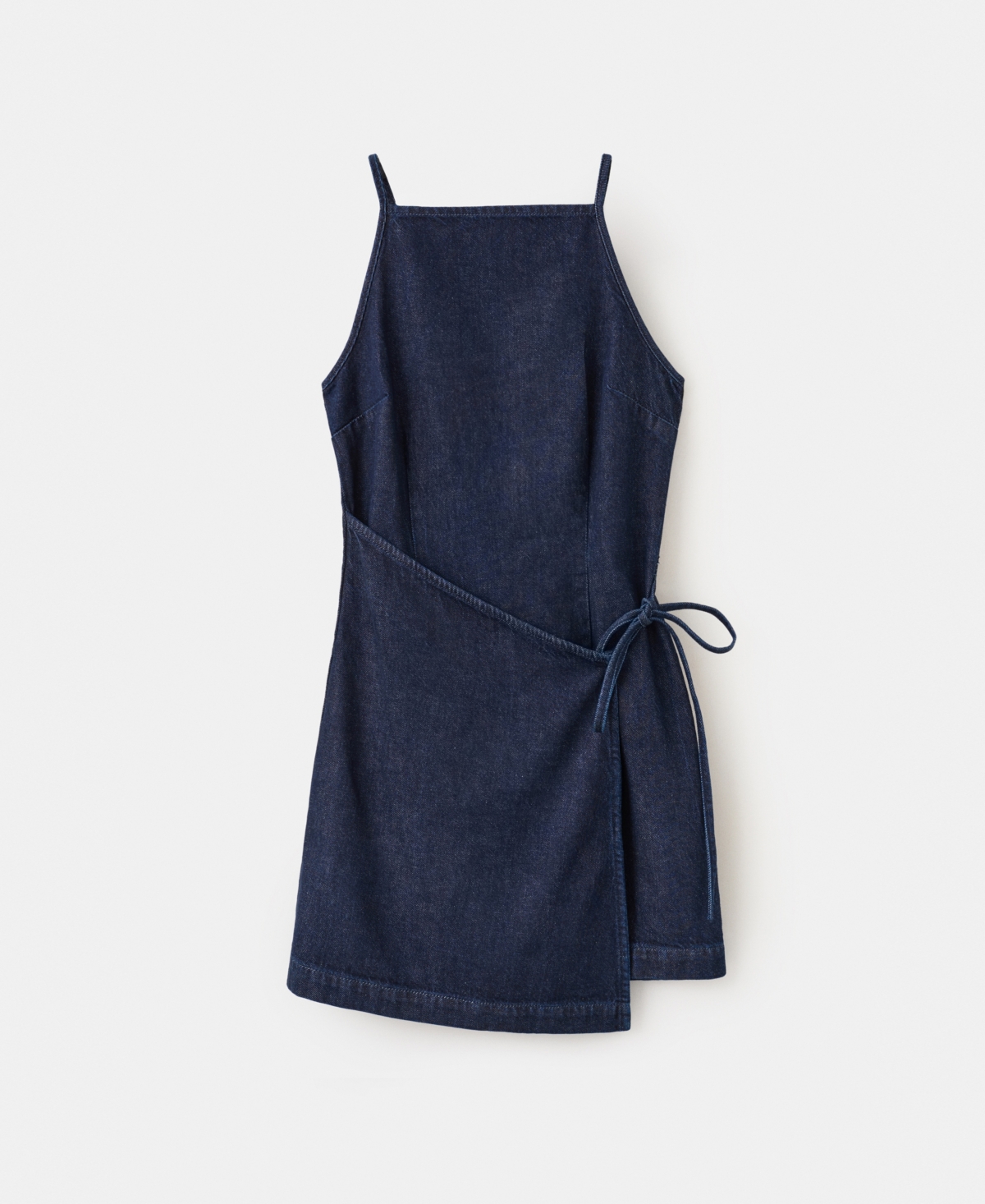 Women's Straps And Bow Detail Dress - Open Blue