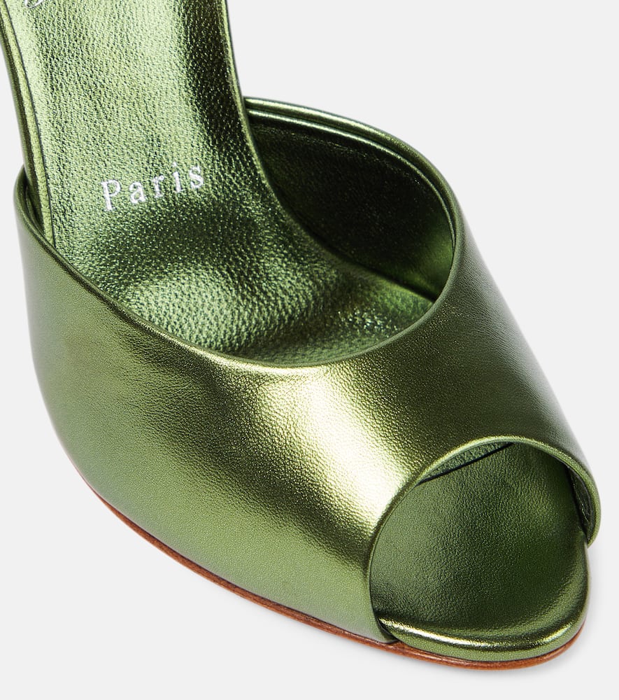 Me Dolly 100 metallic leather mules