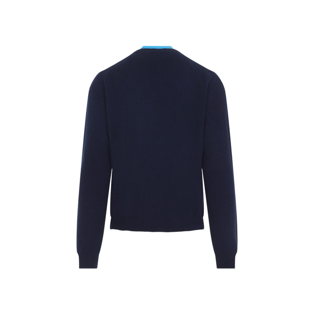 Deep Blue Knitted Sweater