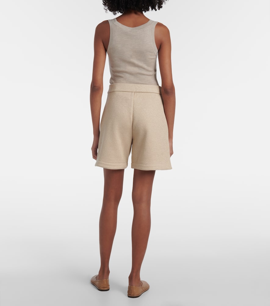 Cotton-blend shorts