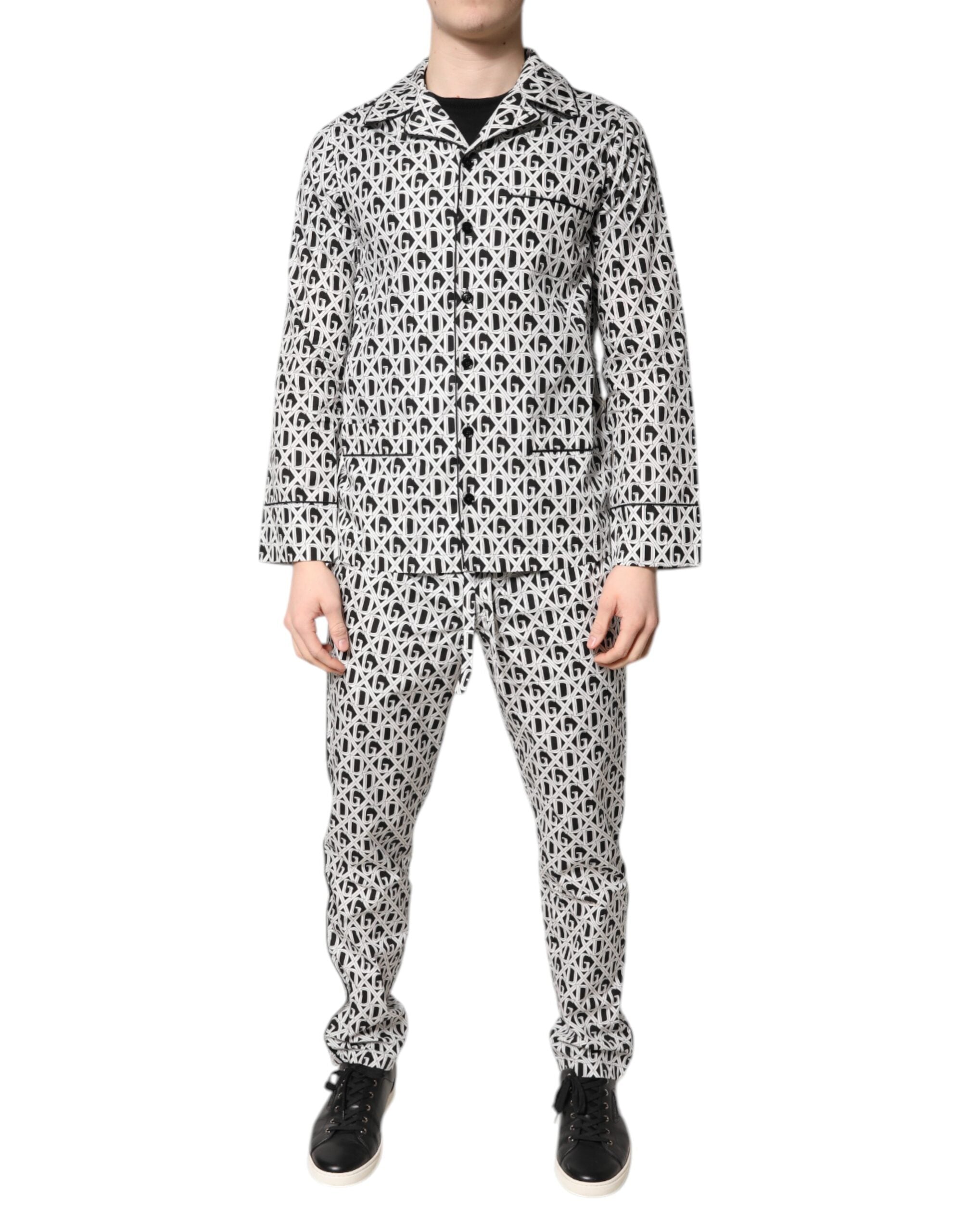 Pajama Set — Black and White
