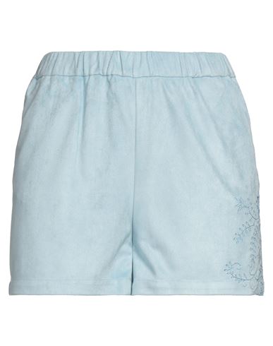 Woman Shorts & Bermuda Shorts Sky blue Size 4 Polyester