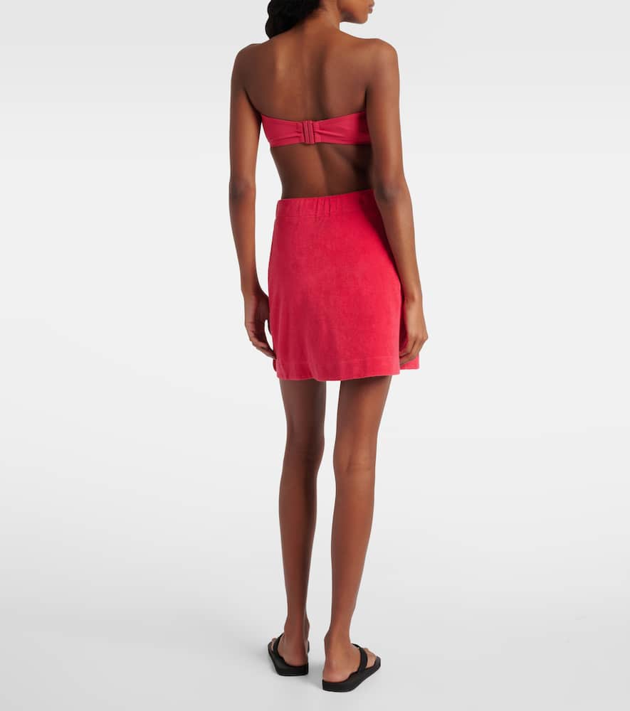 Spa cotton terry beach cover-up