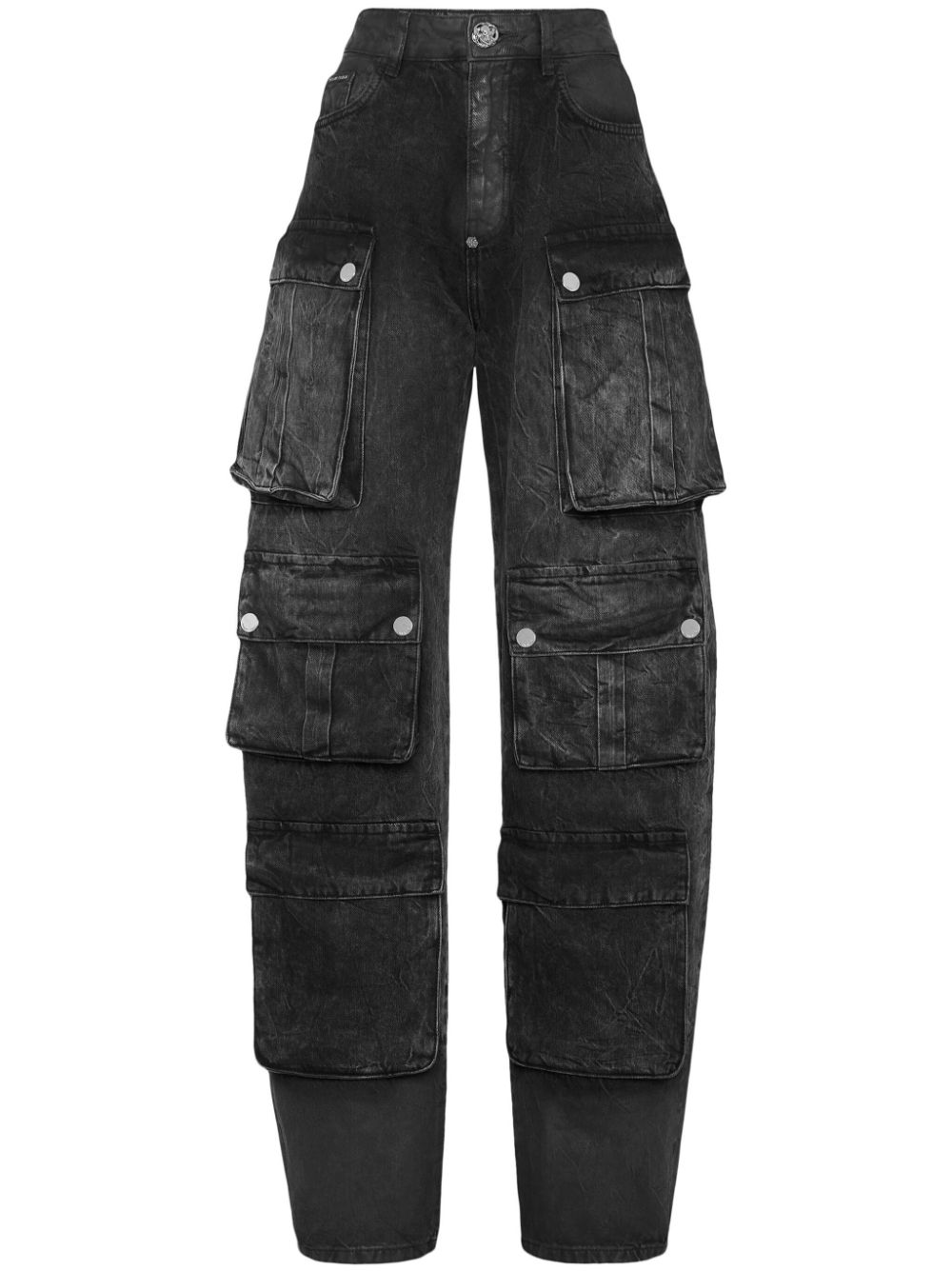Oversize cargo jeans - Black