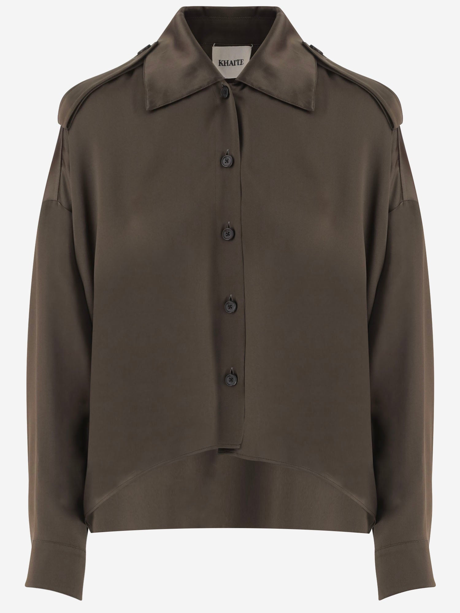 Silk Shirt — Brown