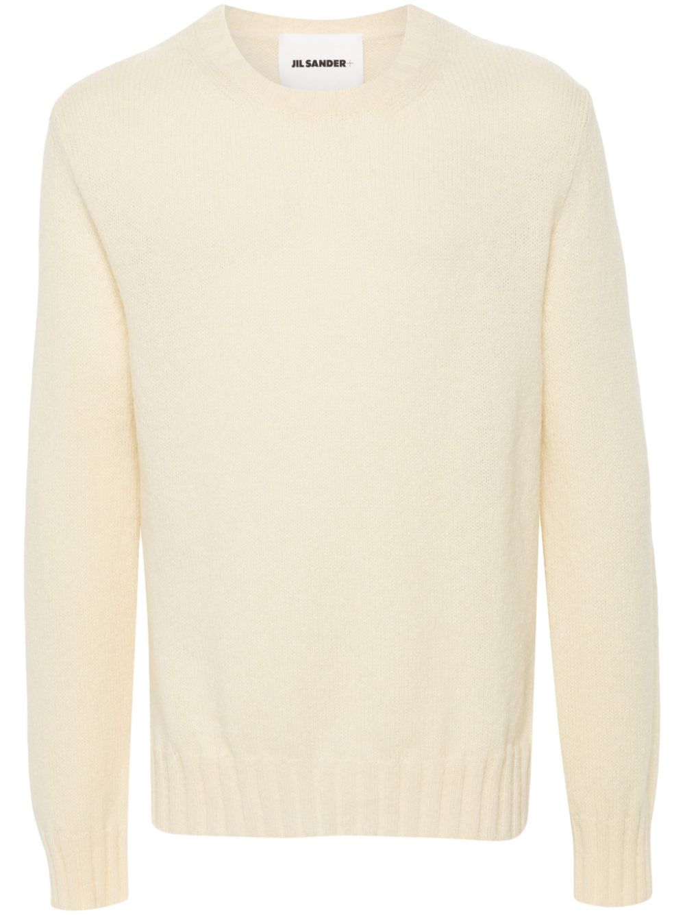 + ribbed-knit sweater - Neutrals