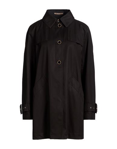 Rain Collection Woman Overcoat & Trench Coat Black Size 14 Cotton, Polyester
