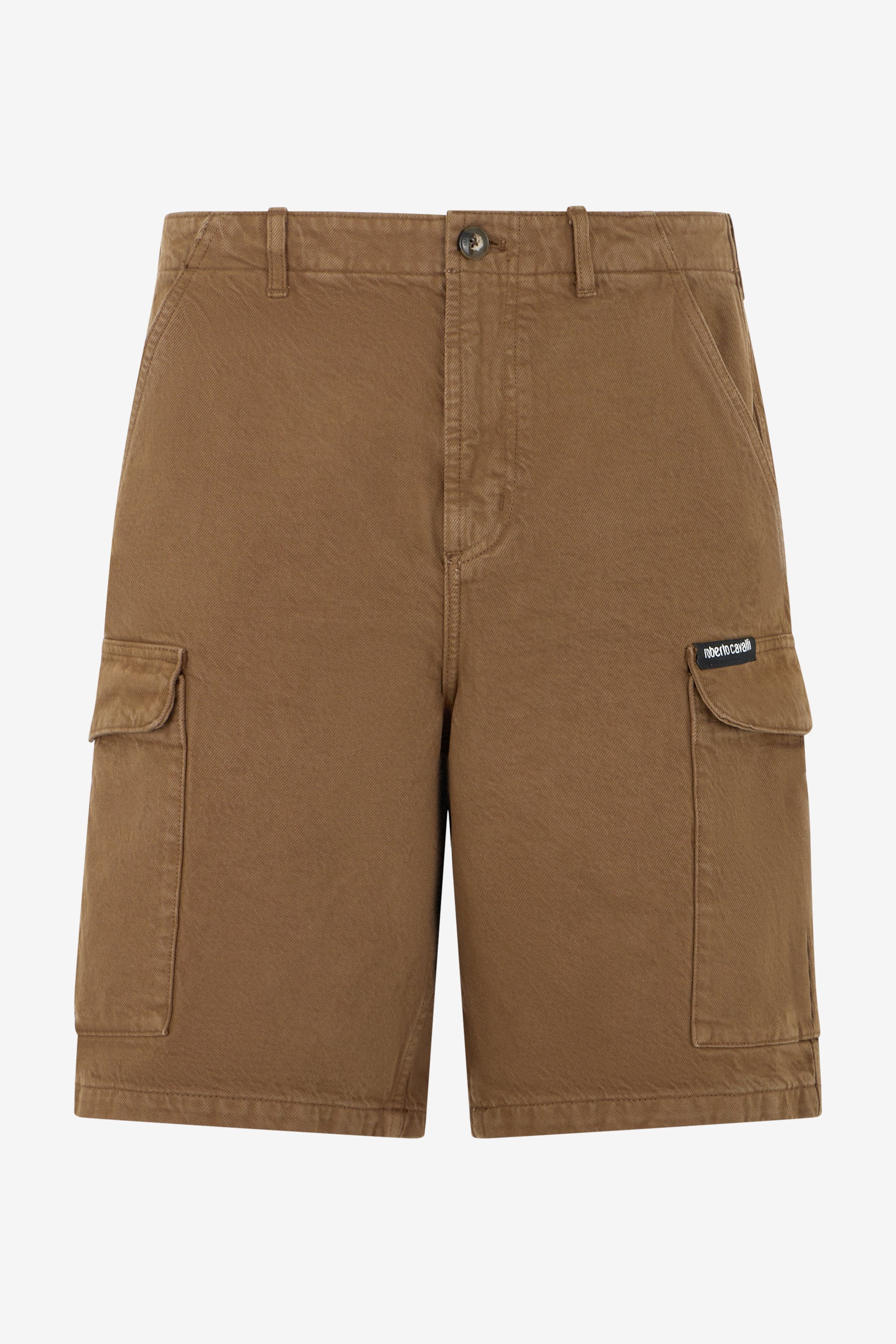 Brown Cargo Bermuda Shorts