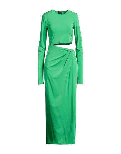 Woman Midi dress Green Size 6 Viscose, Elastane