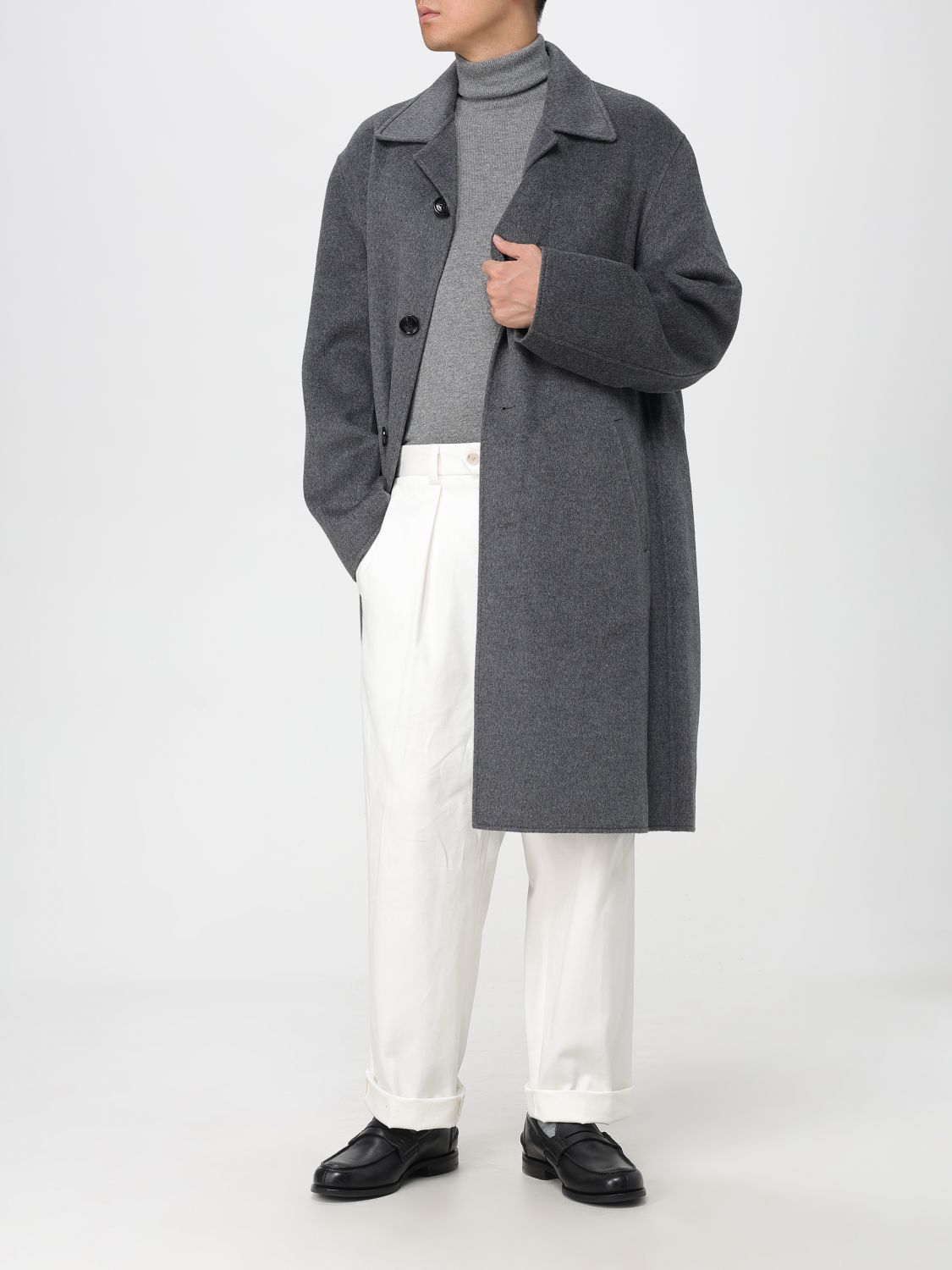 Coat Men color Grey