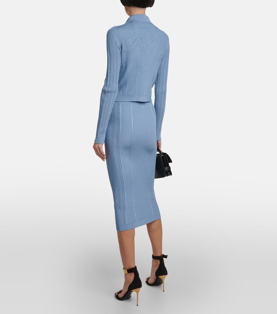 Balmain Knitted pencil skirt