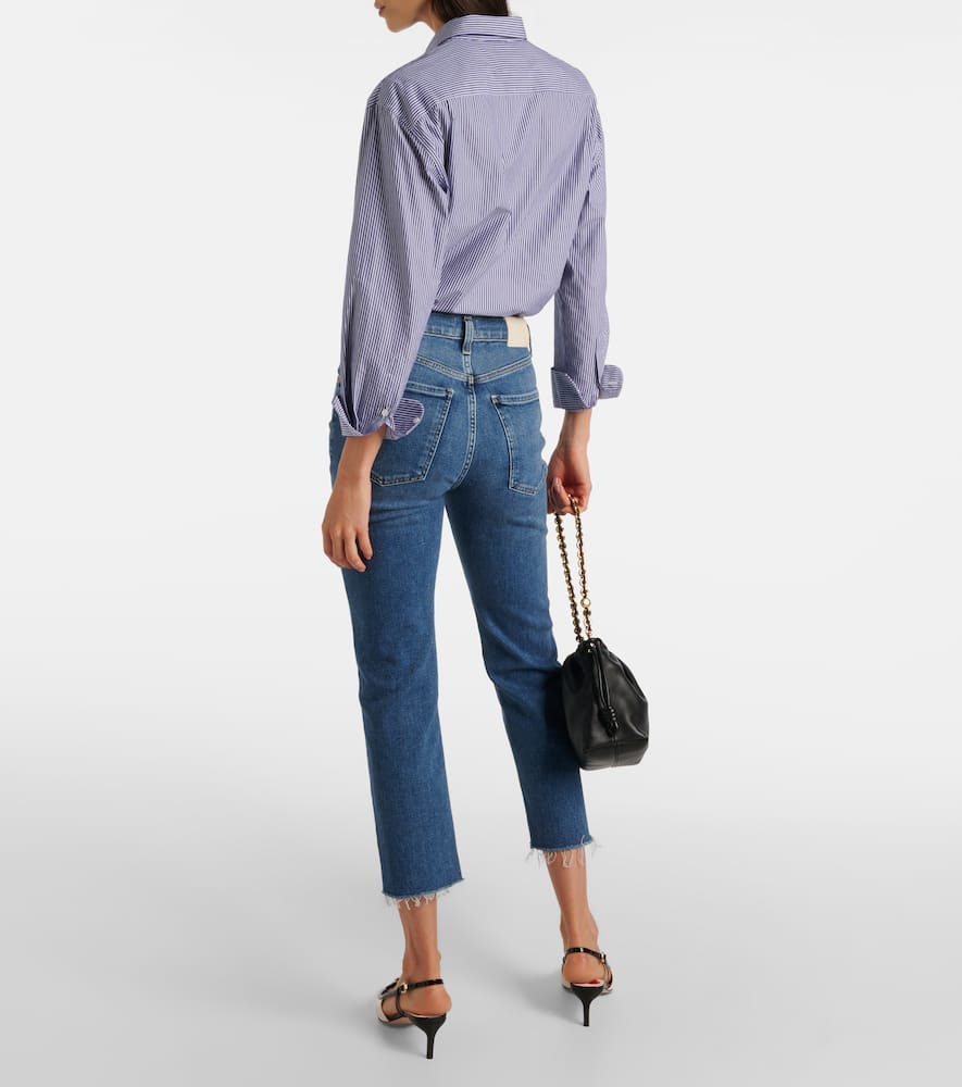 Daphne high-rise cropped straight jeans