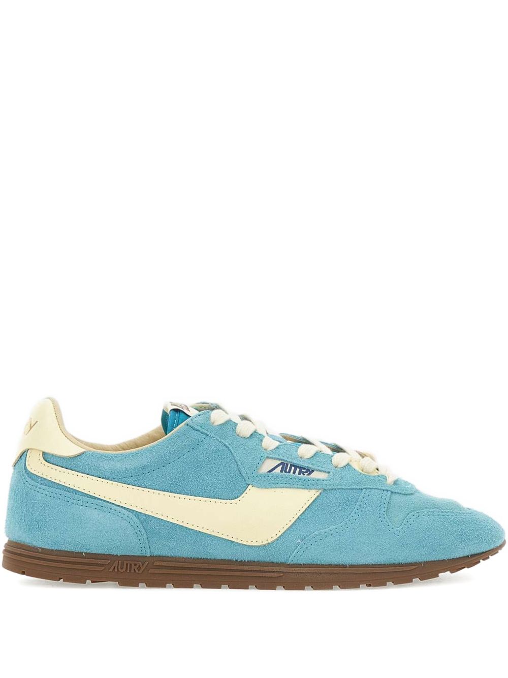 Windspin Sneakers In Suede And Kyoto Leather And Rutabaga