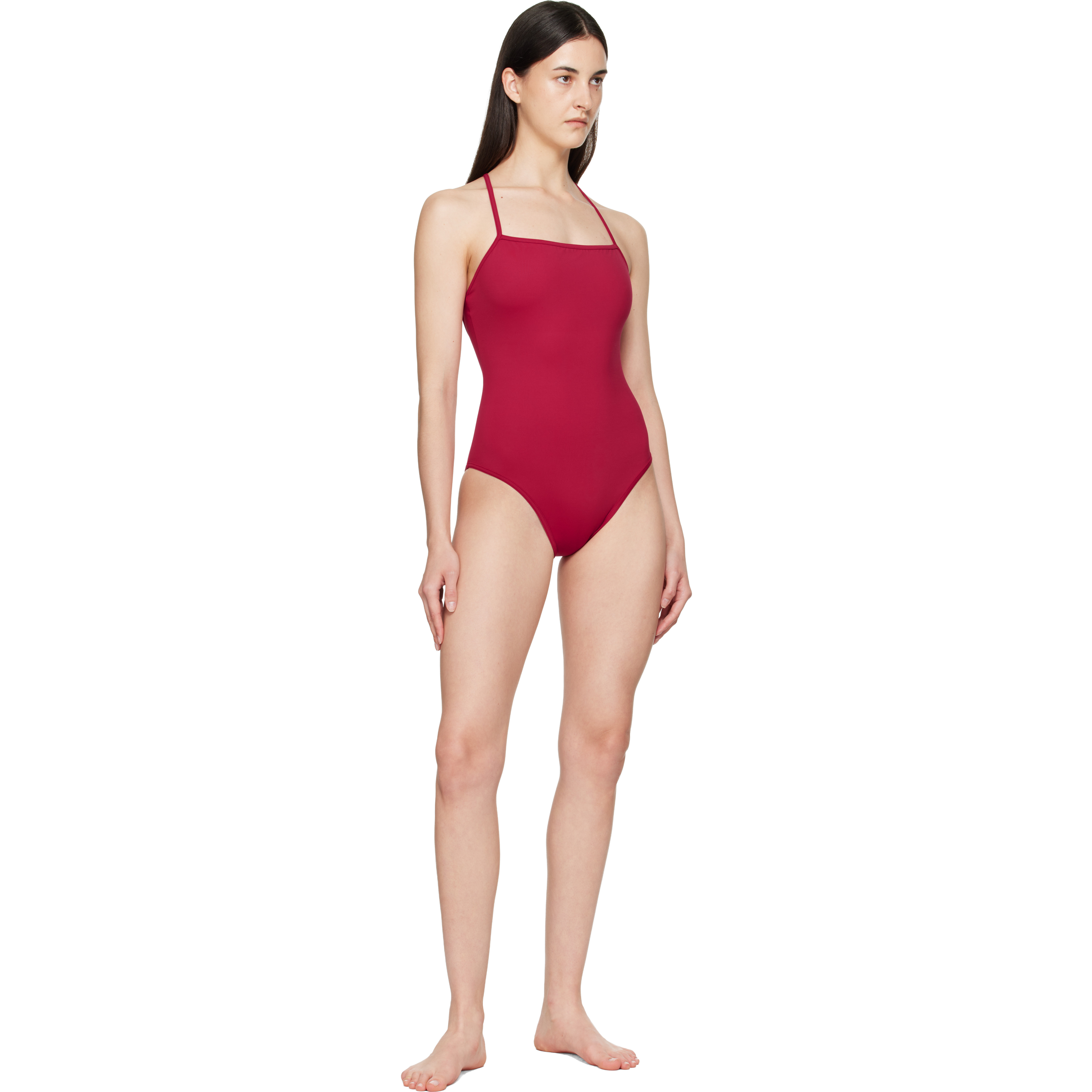 Red Itak LDS Criss-Crossing Straps Swimsuit