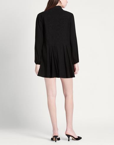 Woman Mini dress Black Size 4 Cotton