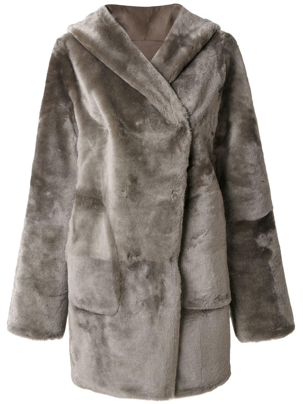 Hooded coat - Grey