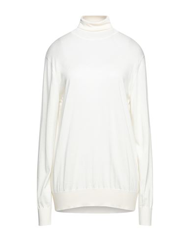 Woman Turtleneck Beige Size 10 Cashmere