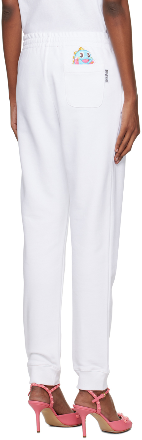 Moschino White Puzzle Bobble Lounge Pants