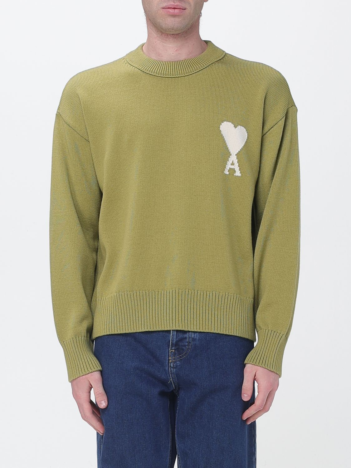 Sweater Men color Green