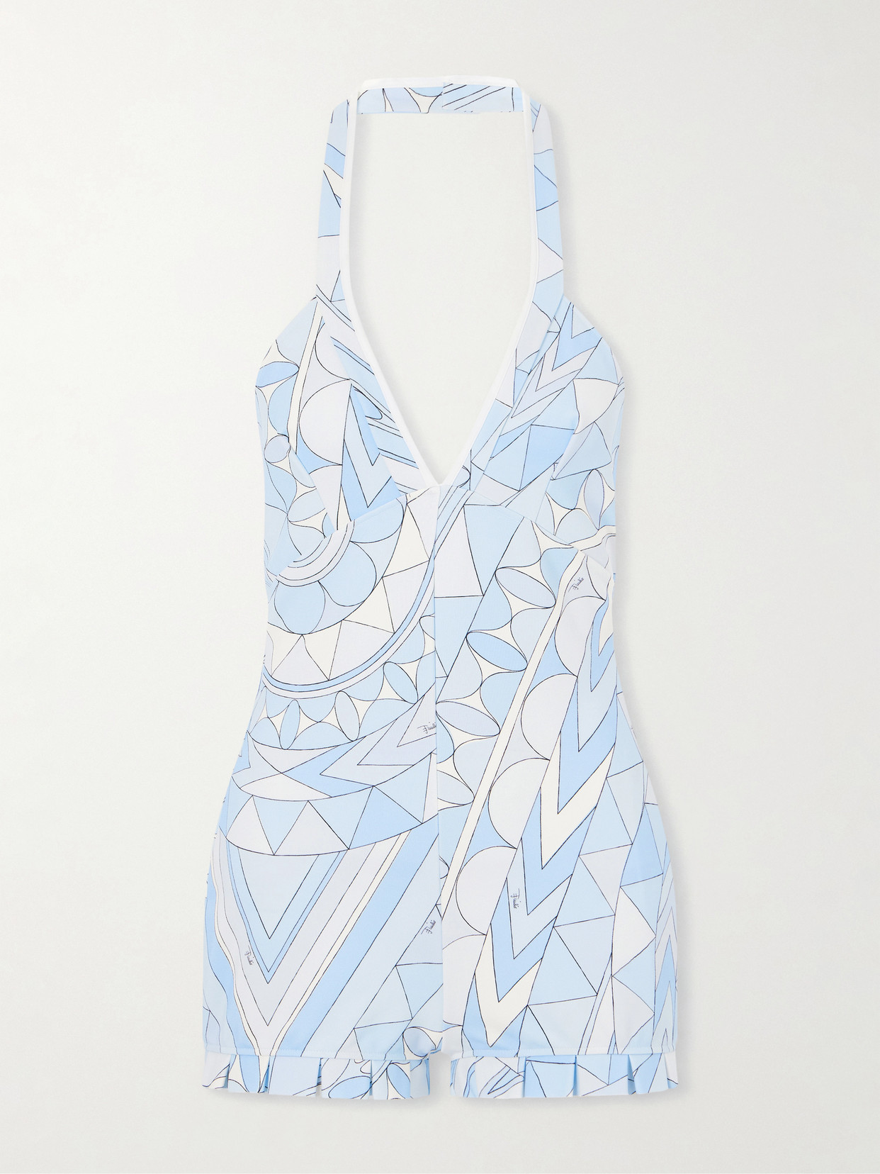 Printed Jersey Playsuit - Blue