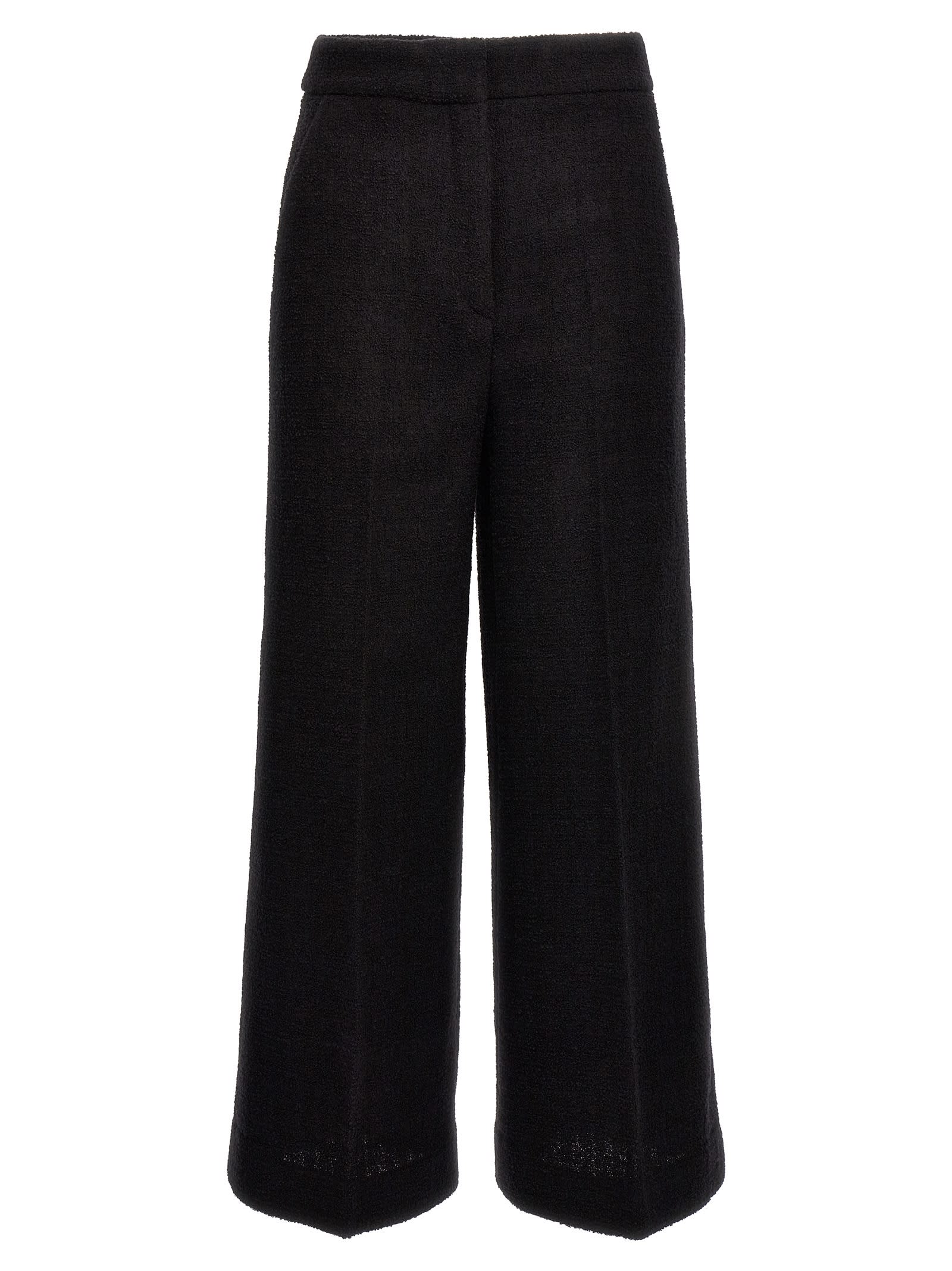Cropped Bouclè Pants