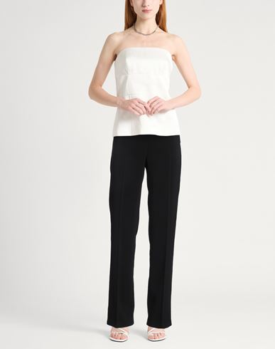 Woman Pants Black Size 4 Polyester, Elastane