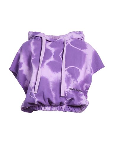 Woman Sweatshirt Purple Size XS Cotton