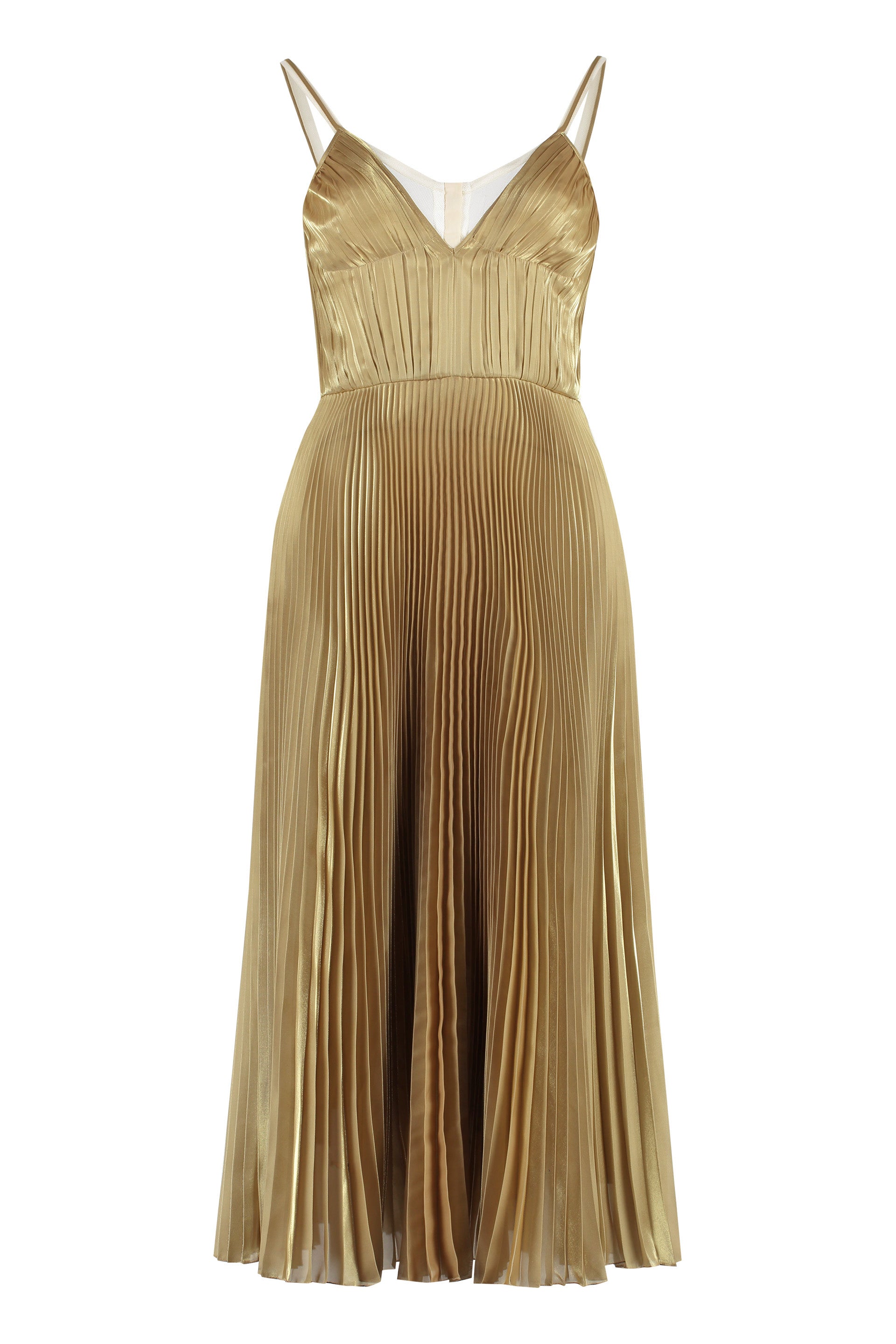 Pleated Midi Dress