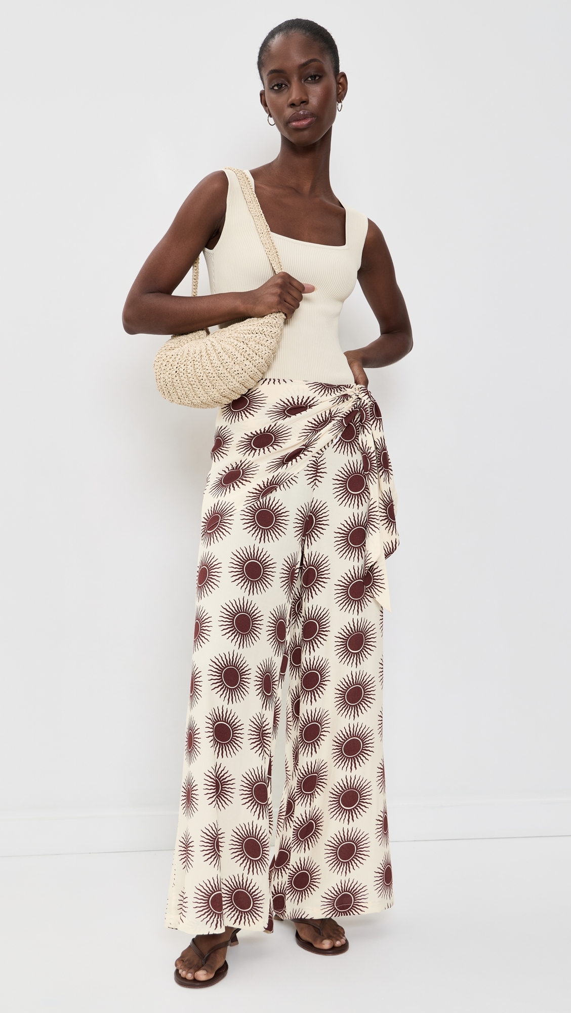 Scarf Pants Off-White Solaris