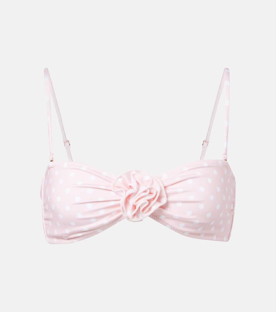 Nami polka-dot bikini top