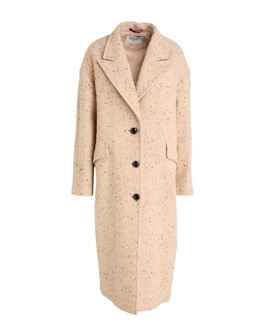 Paltò Woman Coat Beige Size 6 Alpaca wool, Virgin Wool, Polyamide