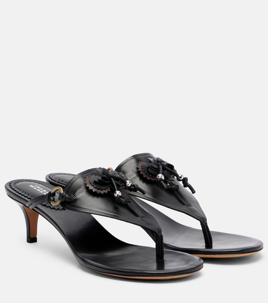 Ekyne embellished leather thong sandals