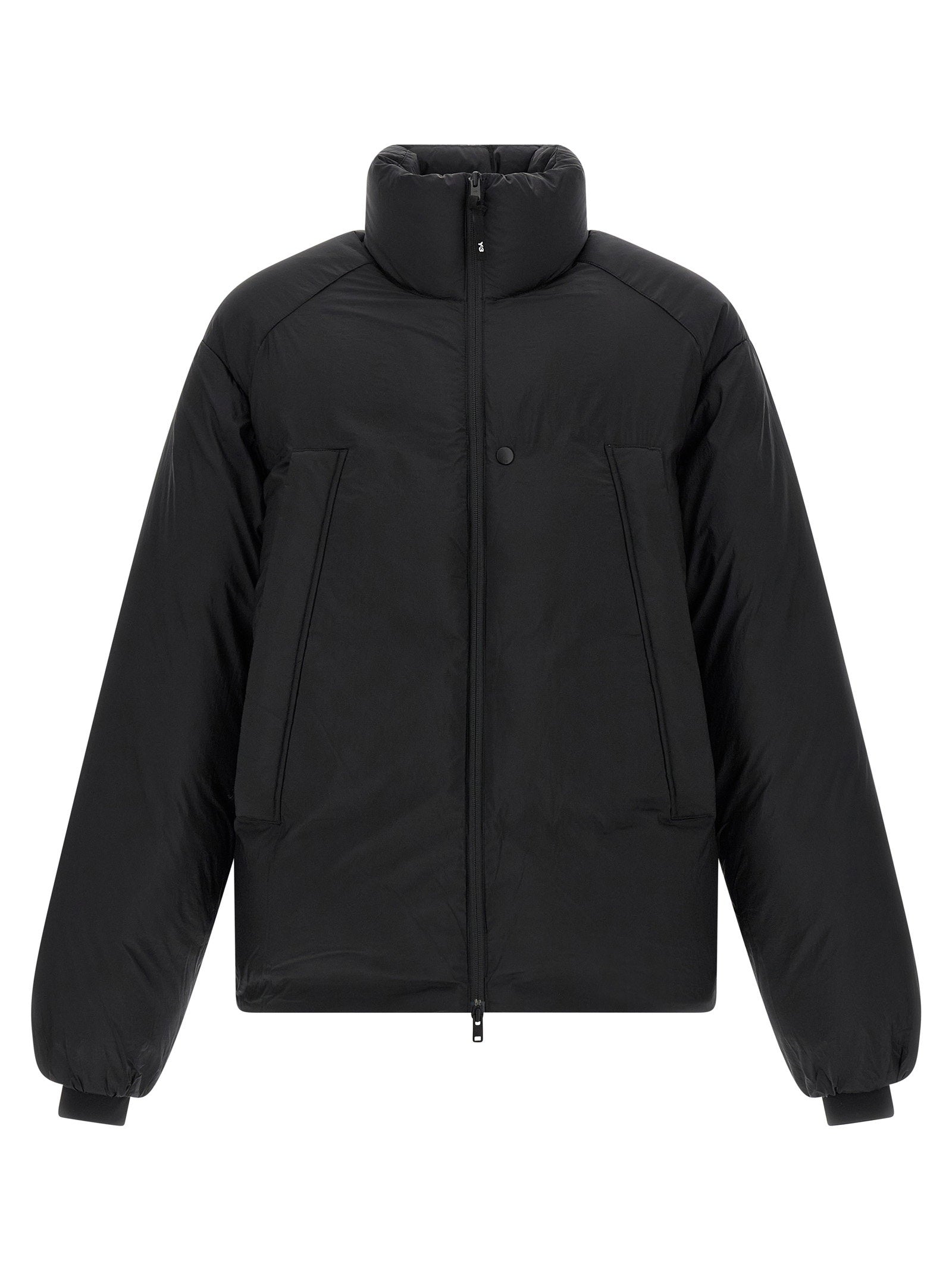Recycled Nylon Puffer Down Jacket — Black