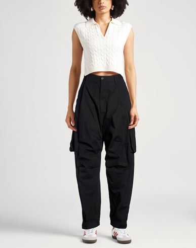 Icon Woman Pants Black Size 2 Cotton
