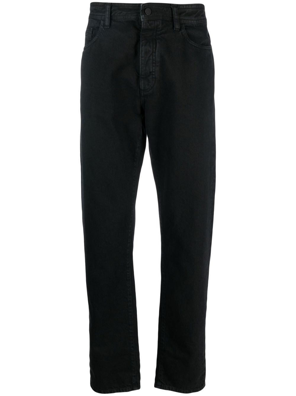 Straight-leg denim jeans - Black