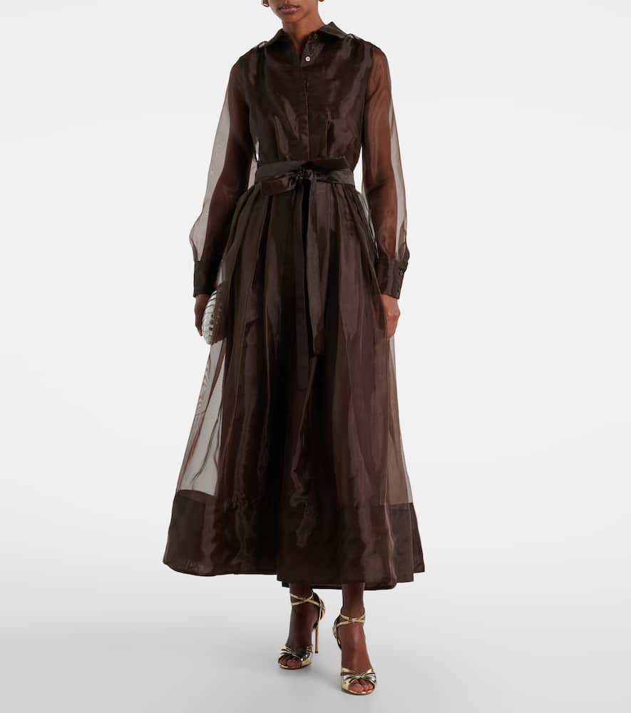 Montgomery organza shirt dress